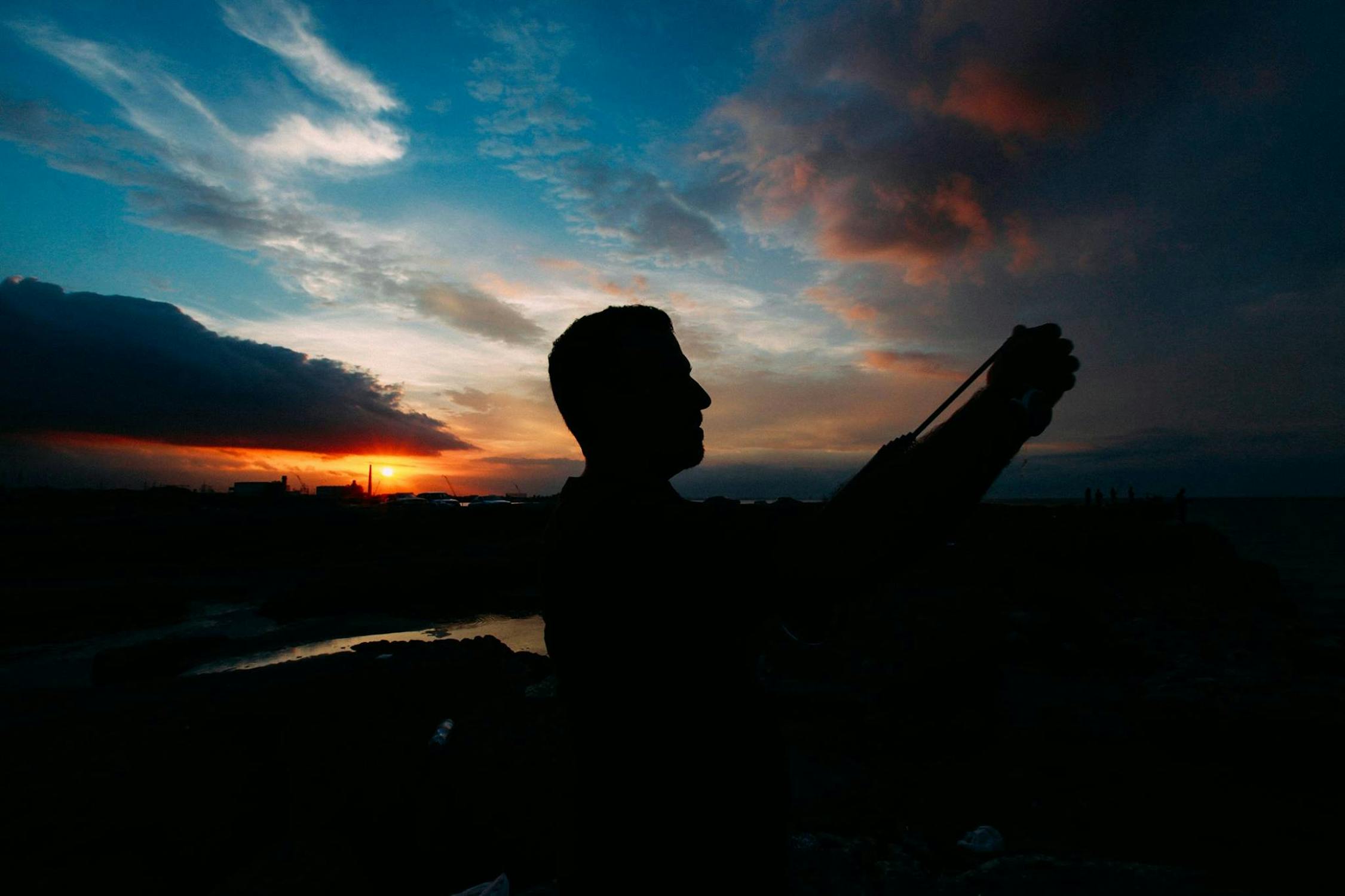 Cinematic color graded landscape with teal shadows and warm highlights